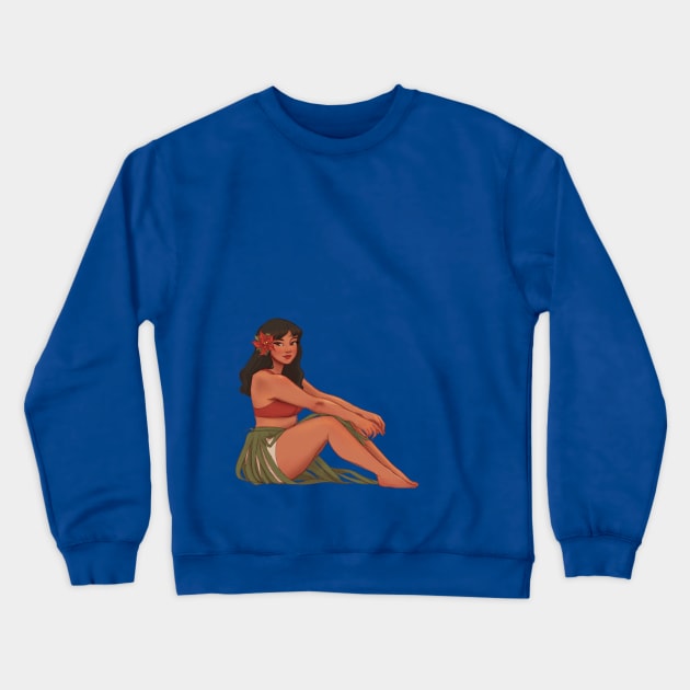 Christmas Island Girl Crewneck Sweatshirt by thecantogirl